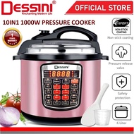 DESSINI ITALY 10IN1 Electric Digital Pressure Cooker Non-stick Stainless Steel Inner Pot Rice Cooker