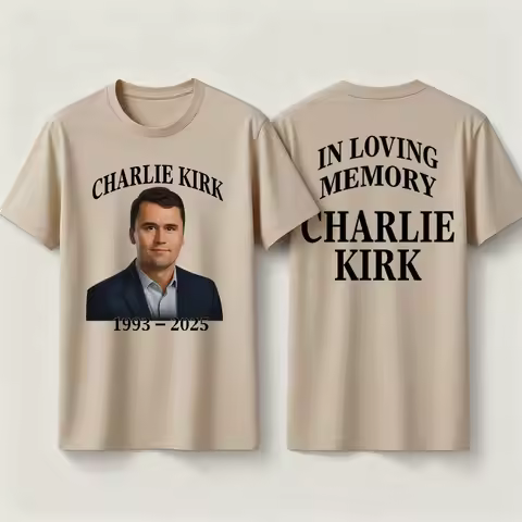 Charlie Kirk Tribute TShirt in Loving Memory Shirt The Forever Patriot Always Remember Charlie Cloth