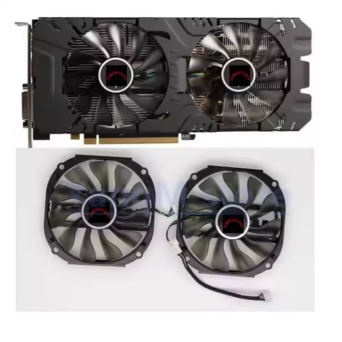 New Cooler Fan Cooling For YESTON Radeon RX580 RX570 RX480 2048SP 8G D5 God Of The Earth Graphics Ca