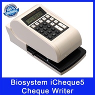 Biosystem iCheque5 Cheque Writer.15 Digits Emboss Print. 3 Currencies. Auto Adjust &amp; Balancing Cheque. Local SG Stock.