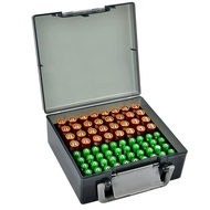 FULLCASE Battery Storage Organizer Holder Holds 72 AA AAA Batteries, Battery Box Case Garage Contain