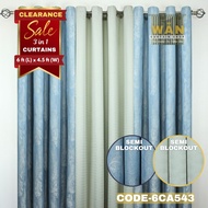 6FT 541-550 SEMI BLOCKOUT RING CURTAIN SOLD PER SET(3PCS)