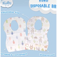 KURU Disposable Bib - Disposable Baby Apron Baby Bibs Apron