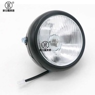 Cg125 Modified Headlight Gn125 Black Shell Round Front Headlight Motorcycle Parts