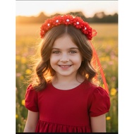 Flower Crown Headress for flower Girls adjustable flower headband and Crown for Kids and adults
