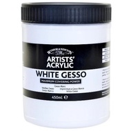 🇬🇧 WINSOR & NEWTON Artists' Acrylic White Gesso Maximum Covering Power - 450ML