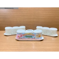 3 Pcs Condiment set / Plastic Condiment / 3 in 1 Condiment Set / Bekas Garam / Bekas Sos / Bekas Cil