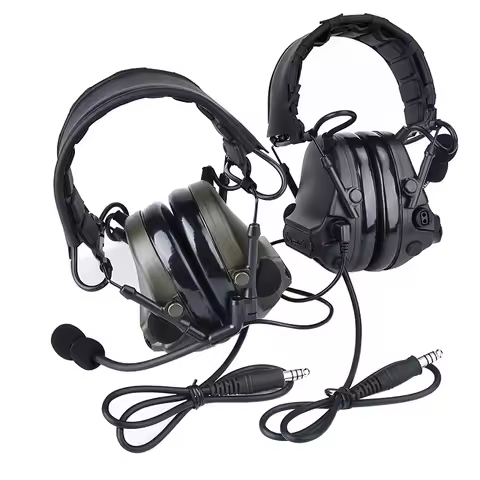 WADSN C3 COMTAC 3 Tactical Communication Headset Militar Outdoor Earphone For KENWOOD PTT Outdoor Wa