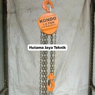STOK READY Chain Block 1,5 Ton 5 Meter Kondo Katrol Takel Derek 1.5 T