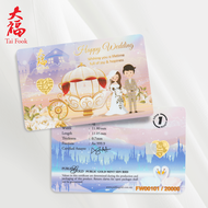*New item* Tai Fook Gold Bar 1g (Au 999.9 Pure Gold) 24K - Happy Wedding