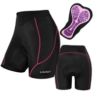 [Wroomy] Lixada Women Bike Padded Shorts Cycle 3D Underwear Bicycle Padding Riding Biking
