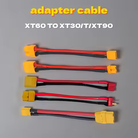 10CM XT60 adapter cable, XT60 to XT30/T/XT90 male to female adapter cable, silicone cable