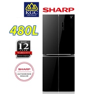 (Free Shipping) Sharp Multi Door Fridge 480L Avance Refrigerator - SJF489GW / SJF489MK