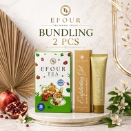 HIJAU EFOUR - efour green Tea 1 and Exfoliating Gel 1