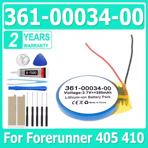 361-00034-00 PD3048 PD 3048 Battery For Garmin Forerunner 405 410 405CX 410CX Sports Watch Battery +