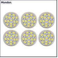 MUNDAN 6PCS GU4 LED Bulb, 3W 12V MR11 LED Bulb, Durable Glass Energy Saving Light Bulb Ceiling Light