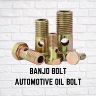 BANJO BOLT AUTOMOTIVE OIL BOLT METRIC SIZE HYDRAULIC ADAPTOR TURBO CHARGER BOLT EXCAVATOR INDUSTRIAL