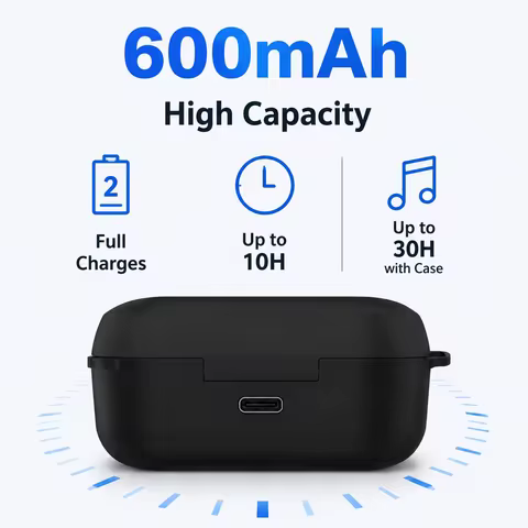 Charging Case For Panasonic Technics AZ80 - 600mAh Wireless BT Charger Box Dust-Proof Headphone Repl