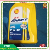 OLI SHELL 1 LITER ADVANCE ORIGINAL OLI SHELL AX5 COCOK UNTUK MOTOR