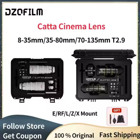 DZOFilm Catta Cinema ens18-35mm/35-80mm/70-135mm T2.9 for E-Mount Nikon Z RF L X Cine Zoom Lens for 