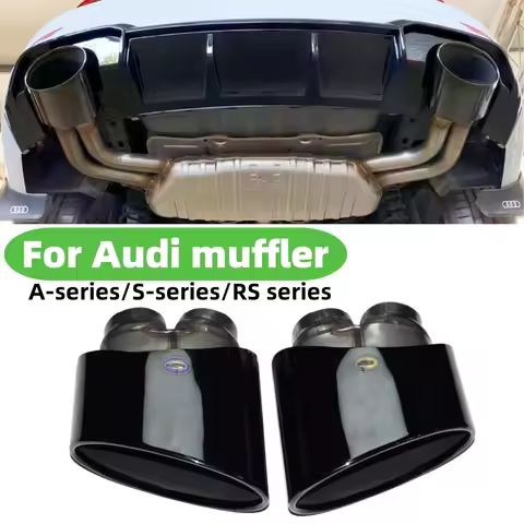 Car Exhaust Pipe Exhaust Tip For Audi RS3 RS4 RS4 RS5 RS6 Car Accessories Double Inner For S3 S4 S5 
