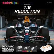 1:8 Building Block Toys F1 Red Bull Racing Car Model Car Birthday Gift for Kids Adults Collectibles