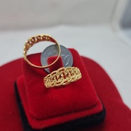 Emas916, Cincin Coco Crps Upr Tm Padu 0.9 cm Pd 6834 P422 16 20