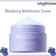 Glad2Glow Blueberry Ceramide Moisturizer Cream 30g Facial Moisturizer Glad2Glow Moisturizer/