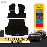 Vios Gen 3 Car Mat Car Mat/ Toyota Vios 2013-2022 Vermicellimie