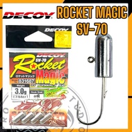 DECOY ROCKET MAGIC SV 70 LEVEL SWIMMING JIGHEAD AJING JIG HEAD FISHING HOOK ULTRALIGHT GAME