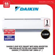 DAIKIN  FTV85PBV1MF-3WM-LF  3.0HP R32 SMART WIFI NON-INVERTER GIN ION BLUE FILTER AIR CONDITIONER