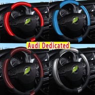 Audi steering wheel cover carbon fiberdream suitable for Audi A1 A3 A4 A5 A6 a8 Q5 Q2 Q3 A6 Q7 wear-resistant handle