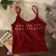 Fashionable Thai Style Hot Girl Camisole Womens Vest Top with Chest Pad Slimming Short Outerwear Sum