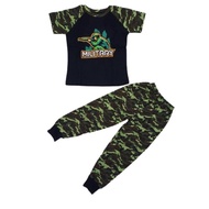 Boy Army Tshirts & Camouflage Pants Seluar Askar Budak