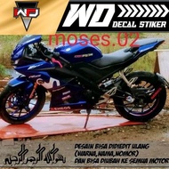 Dekal sticker R15 new motif movistar Motor Motorcycle Original