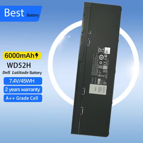 WD52H Laptop Battery For Dell Latitude E7240 E7250 Replacement GVD76 VFV59