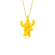 SK Jewellery Mischievous Stitch 999 Pure Gold Pendant