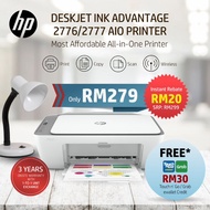 HP Deskjet Ink Advantage 2776 / 2777 All In One Printer *Online Redeem Free Touch 'n Go e-Wallet Credit RM50.00*