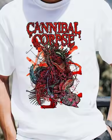 Cannibal Corpse band white T-shirt short sleeve All sizes S to 45Xl 2F92