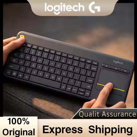 Logitech K400 Plus Wireless Keyboard with Touchpad, TV Keyboard Long Battery Life for Windows Androi