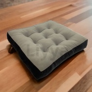 Kinarahome Aesthetic Cafe Living Room Floor Cushion 10X50x50cm - Cloud Grey Box