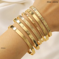 [Clearance Sale] CY LOVE Arrow Pattern Open Bracelet 6-Piece Set Daily Wear Party Gathering Gift for