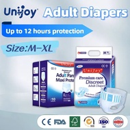 Unijoy Adult Diapers Lampin Dewasa Unisex M/L/XL Disposable Leak-Proof Diapers [10pcs/1bag]