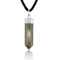 Pyrite Healing Crystal Necklace - Abundance & Luck Magnet. Prosperity, Wealth & Protection. Balance