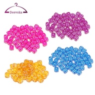 [Amleso2] 50pcs Multi-sided D6 Dice Dragons D&D TRPG Party Board Games Toys Blue