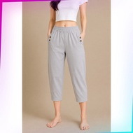 【WOMEN 3/4 LONG PANTS CS0706】Free Size 3 Quarter Pants Waist 24-34 Inch 4 Pockets Women Long Pants C