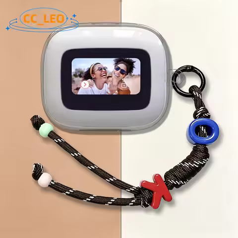 Suitable for JBL Live Beam 3 Case JBL Live Buds 3 Transparent Soft Case Cute OK Lanyard for JBL Live