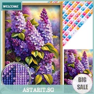 5D DIY Full Square Drill Partial AB Drill Diamond Painting Violet Kit 45x65cm