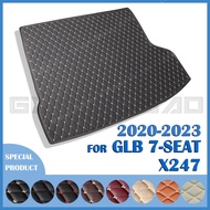 Car Trunk Mat For Mercedes Benz GLB Class 7-Seat X247 2020 2021 2023 Custom Car Accessories Auto Interior Decoration