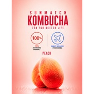 SUNMAN Kombucha Peach Flavor 5g (10pcs/20pcs) Zero Sugar 19 Types of Lactobacillus Prebiotics UK Vit